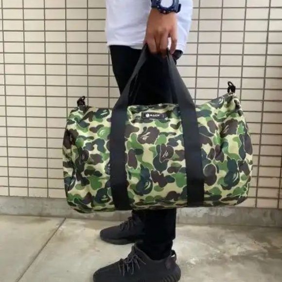 A bathing ape bape camo duffel gym bag - Picture 2 of 7